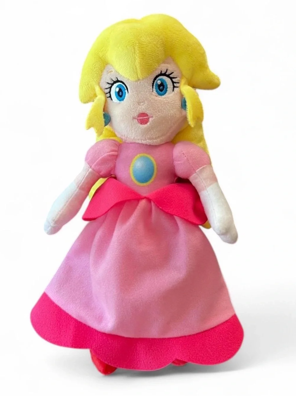 Nintendo Super Mario & Princess Peach Plush Duo - Red, Blue, Pink, Yellow - Picture 4 of 5